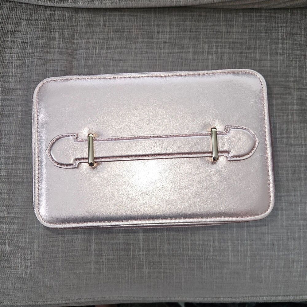 LANCOME Metallic Pink Makeup Case With Idole Eyeshadow Pallet and Makeup Remover - Picture 6 of 8